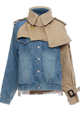 TWO TONE DENIM JACKET